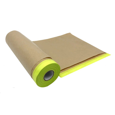 O calor resiste o automóvel de papel da fita de mascaramento de Brown Kraft da pintura da tampa do carro pinta o filme de papel da máscara protetora