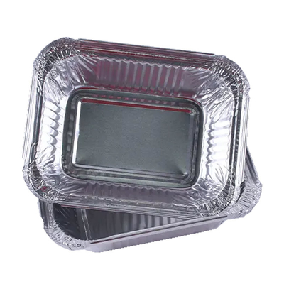 o alumínio 260ml pequeno leva embora os recipientes que cozem o alimento descartável Tray With Lid da folha de alumínio