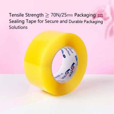 Tensile Strength ≥ 70N/25mm BOPP Packaging Sealing Tape for Secure and Durable Packaging Solutions