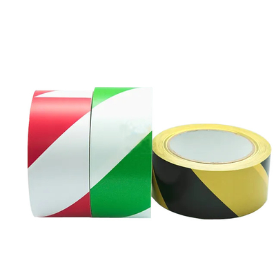 Da fita subterrânea da marcação do PVC da fita da marcação do assoalho do Signage da segurança branco dobro do verde da cor
