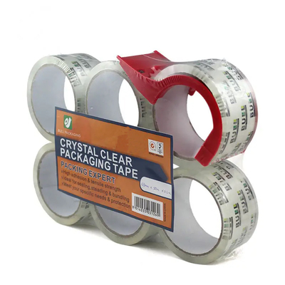 Caixa que sela a fita de embalagem Crystal Clear Pressure Sensitive transparente de BOPP