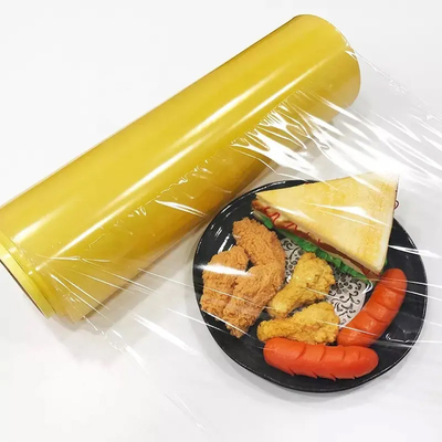 O PVC transparente do produto comestível adere-se filme de Presevative do envoltório do alimento do filme para a máquina