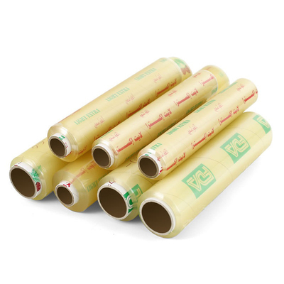 O PVC adere-se filme de estiramento Compostable para o produto comestível feito sob encomenda de mantimento fresco da película de plástico do alimento