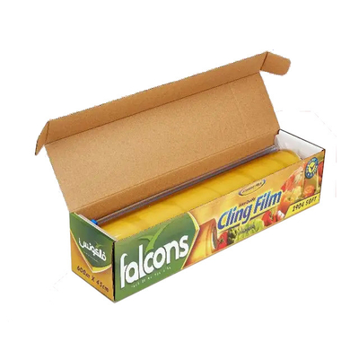 O PVC claro antiestático do produto comestível da película de plástico Compostable adere-se envoltório com cortador