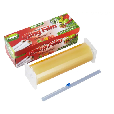 O PVC transparente adere-se envoltório do filme para a película de plástico do produto comestível