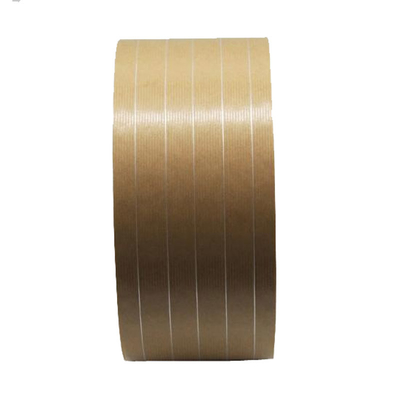 A água ativou a fita autoadesiva do papel de embalagem reforçou a fita de papel de Brown Kraft Eco