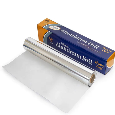Rolo resistente extra de prata da folha de alumínio do agregado familiar com o cortador do Sawtooth da faixa