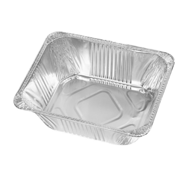 Recipientes de alimento resistentes Pan With Foil Lid afastado profundo descartável da folha de alumínio