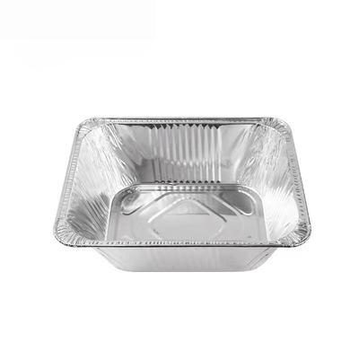 Recipientes de alimento resistentes Pan With Foil Lid afastado profundo descartável da folha de alumínio
