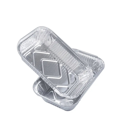 Caixa para viagem de alumínio oblonga do alimento dos recipientes de 1 libra 450ml com tampa