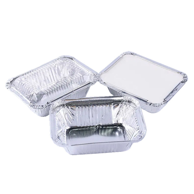 o alumínio 260ml pequeno leva embora os recipientes que cozem o alimento descartável Tray With Lid da folha de alumínio