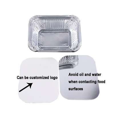 o alumínio 260ml pequeno leva embora os recipientes que cozem o alimento descartável Tray With Lid da folha de alumínio