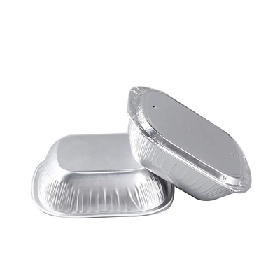 do alimento revestido de bordo descartável da linha aérea dos recipientes de alimento da folha 250ml de alumínio recipientes de abastecimento com tampas