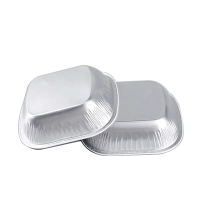 do alimento revestido de bordo descartável da linha aérea dos recipientes de alimento da folha 250ml de alumínio recipientes de abastecimento com tampas