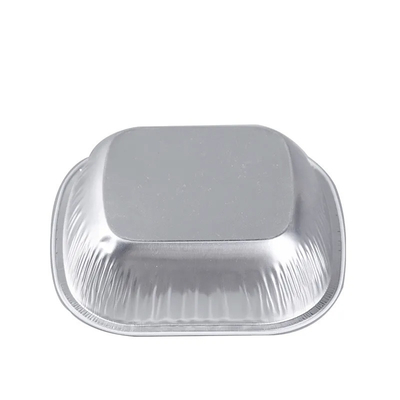do alimento revestido de bordo descartável da linha aérea dos recipientes de alimento da folha 250ml de alumínio recipientes de abastecimento com tampas