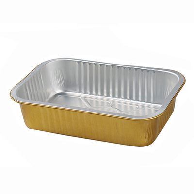 bolo de cozimento colorido descartável Tray Pan Container da folha 750ml de alumínio