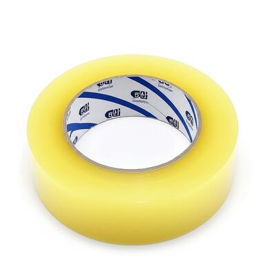 Faixa de embalagem BOPP sensível à pressão com forte adesão e comprimento de 50 m para embalagens industriais